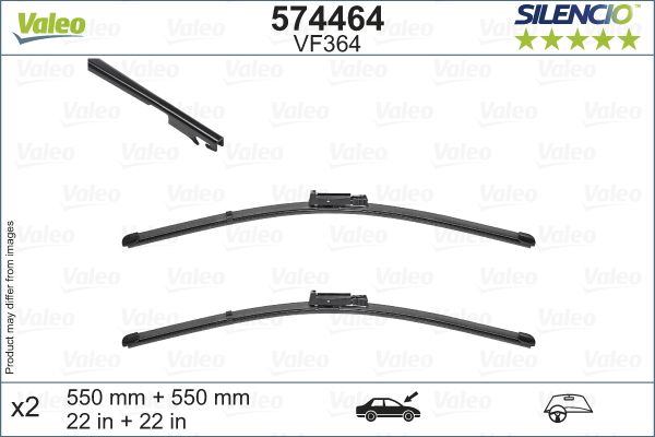 Silecek 55 55Cm X2 Flatblade Muz Tipi Vm364 Xtrm Audi A6