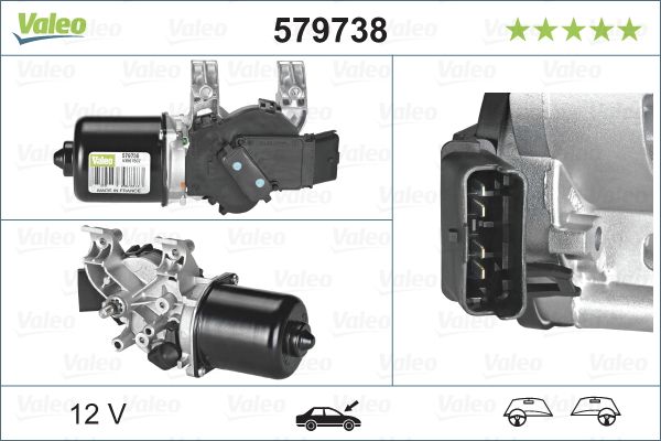 VALEO 579738 Silecek Motoru Ön - . Görsel