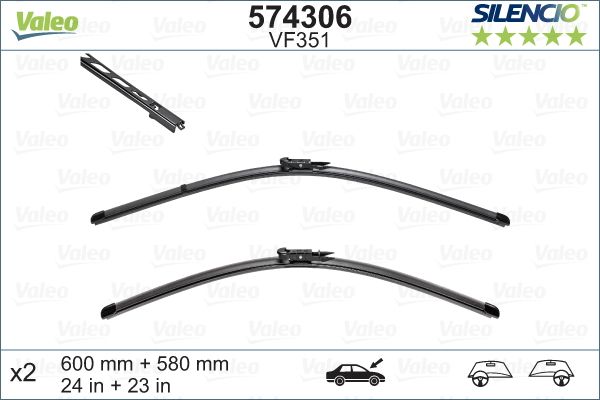 VALEO 574306 Silecek Süpürgesi Ön Takım - . Görsel
