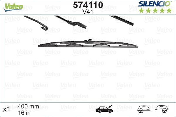 VALEO 574110 Silecek Süpürgesi Arka