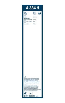 BOSCH 3397016387 Silecek Süpürgesi Arka - . Görsel
