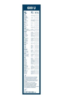 BOSCH 3397004586 Silecek Süpürgesi Ön - . Görsel
