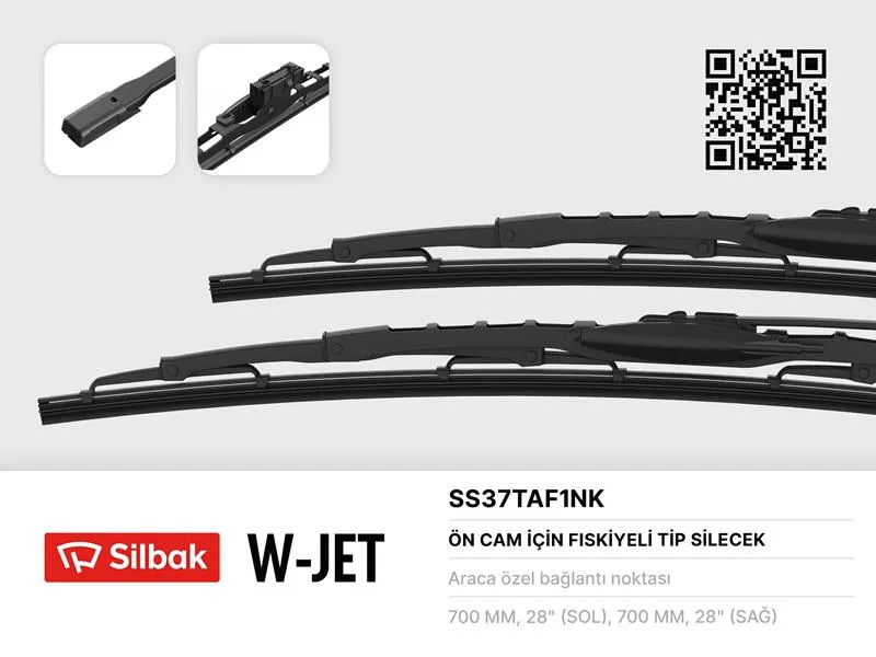Silecek Süpürgesi Ön  700 mm - 28 inç SILBAK SS37TAF1NK