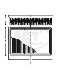Hava Filtresi Sct-Germany Luftfilter Sb 550 SCT - MANNOL