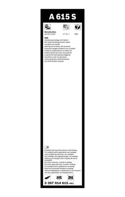 BOSCH 3397014615 Silecek Süpürgesi Ön Takım - . Görsel