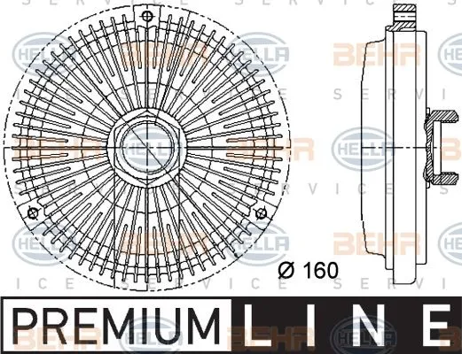 Soğutma Fanı (Fan Termik)  BEHR 8MV 376 733-011