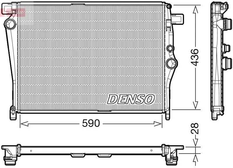 Su Radyatörü  DENSO DRM17105