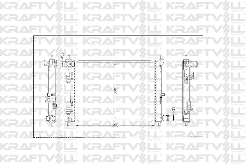 Su Radyatörü  KRAFTVOLL 08040168