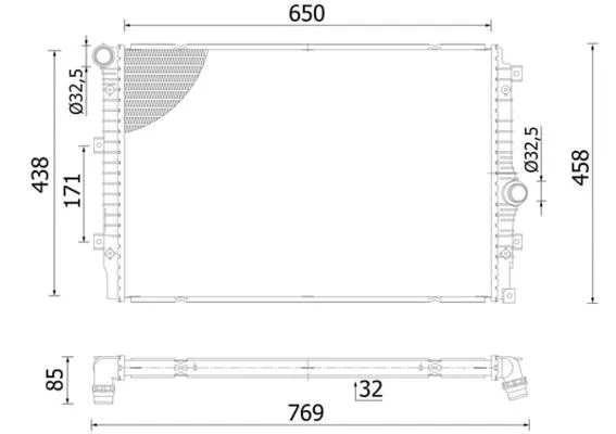 Su Radyatörü  MAHLE CR 2428 000S