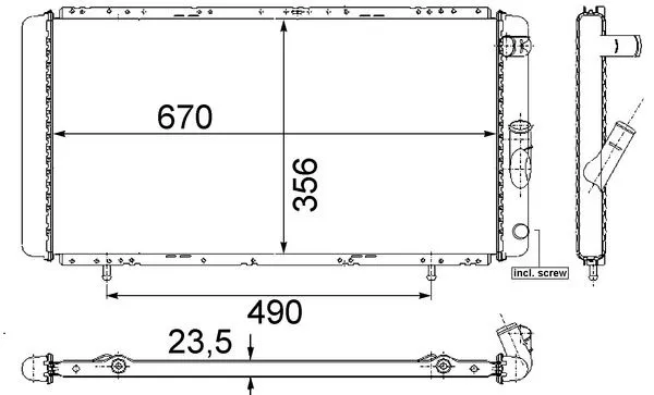 Su Radyatörü  MAHLE CR 426 000S