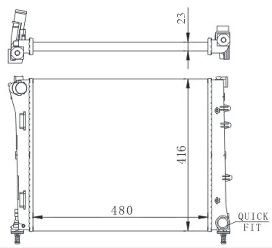 Su Radyatörü  ORİS MFI384023