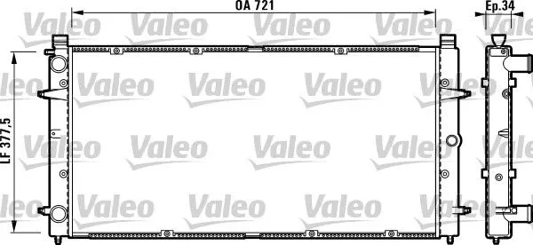 Su Radyatörü  VALEO 732845