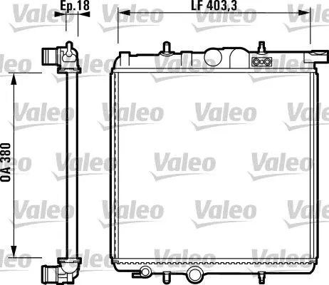 Su Radyatörü  VALEO 732885