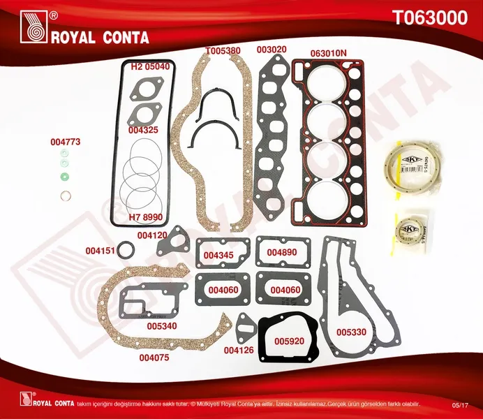 Takım Conta  BSG 75-115-126