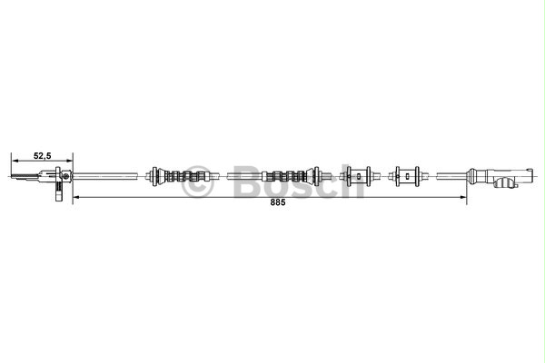BOSCH 0265004602 Abs Kablosu Arka - . Görsel