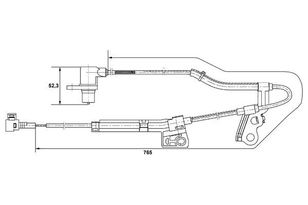 BOSCH 0265006677 Tekerlek Hiz Sensörü - . Görsel
