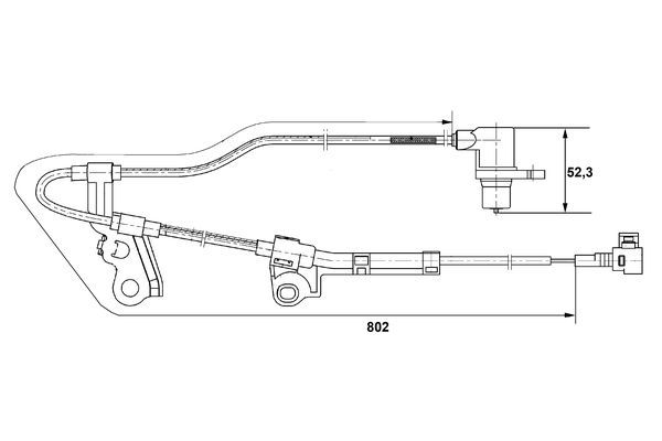 BOSCH 0265006676 Tekerlek Hiz Sensörü - . Görsel