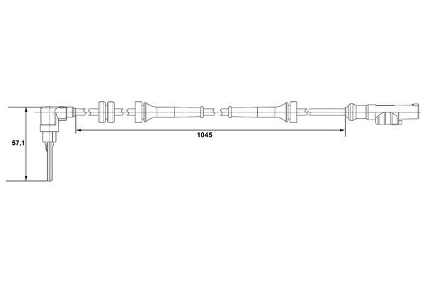 BOSCH 0265007610 Abs Sensörü Ön Sol - . Görsel
