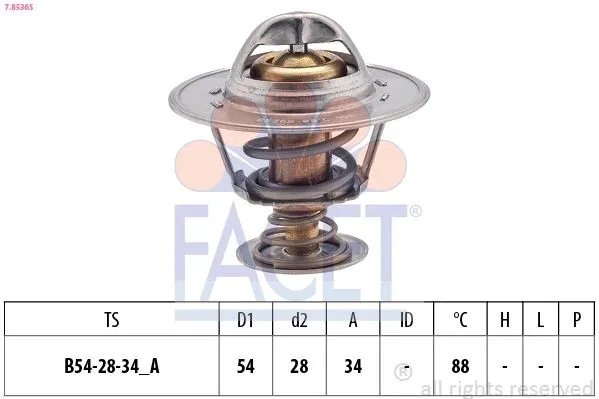 Termostat 82 °C  HYUNDAI ORJINAL 2551042010