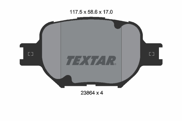 TEXTAR 2386401 Fren Balatası Ön