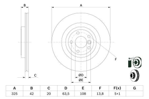 BOSCH 0986479E61 Fren Diski