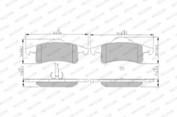 FERODO FDB1524 Fren Balatası Arka