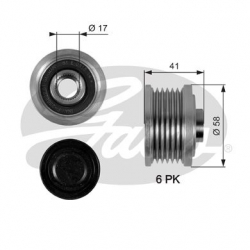 GATES OAP7052 Alternatör Kasnağı