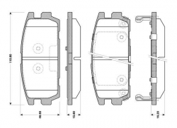 BOSCH 0986TB3127 Disk Balata