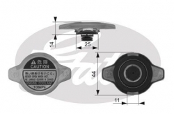 GATES RC134 Radyatör Kapağı