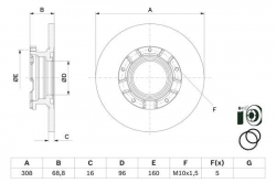 BOSCH 0986479F62 Fren Diski
