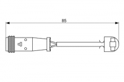 BOSCH 1987473038 Arka Balata Fişi İkaz Kablosu