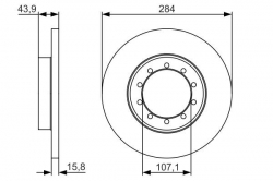 BOSCH 0986479A34 Fren Diski Arka