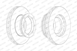 FERODO FCR190A Fren Diski Arka