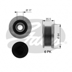 GATES OAP7073 Alternatör Kasnağı