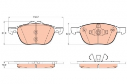 TRW GDB2043 Fren Balatası Ön
