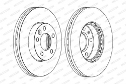 FERODO DDF1253C1 Fren Diski Ön
