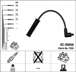 NGK 7200 Buji Kablosu Takım