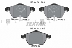 TEXTAR 2301802 Fren Balatası Ön