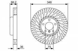 BOSCH 0986479W19 Fren Diski Ön