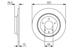 BOSCH 0986479V04 Fren Diski Arka