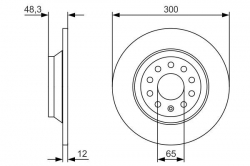 BOSCH 0986479V01 Fren Diski Arka