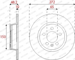 FERODO DDF2691C Fren Diski Arka