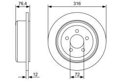 BOSCH 0986479W22 Fren Diski