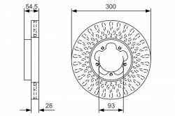 BOSCH 0986479B11 Fren Diski Ön