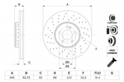 BOSCH 0986479G40 Fren Diski