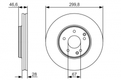 BOSCH 0986479R79 Fren Diski Ön