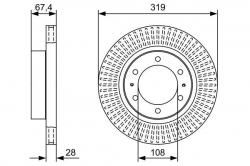 BOSCH 0986479W47 Fren Diski Ön
