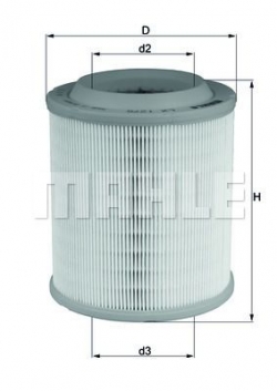 MAHLE LX1275 Hava Filtresi