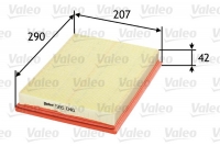 VALEO 585046 Hava Filtresi