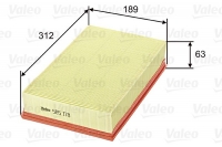VALEO 585178 Hava Filtresi